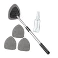 thumbnail image 2 of Colaxi Auto Windshield Cleaning Tool Telescopic Handle with 3 Microfiber Pads Reusable for RV SUV Truck Aluminum Rod Multifunctional Grey Pads, 2 of 8