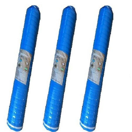 Dekorman 2mm Thickness Blue Foam Underlayment/Pad for floated flooring, 100 sq. ft / roll, 3 rolls per bundle (Total 300 sq. ft. / (Best Underlayment For Shingles)