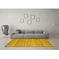 thumbnail image 3 of Ahgly Company Indoor Square Southwestern Yellow Country Area Rugs, 6' Square, 3 of 4