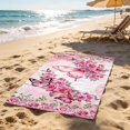 thumbnail image 4 of Bcylexb Colorful Floral Beach Towels, 20"x 40" Soft Absorbent Quick Dry Lightweight Summer Towels for Swimming Pool Beach Shore, 4 of 6