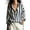 Navy, variant on ManxiVoo Women Striped Long Sleeve V Neck Collared Blouses Loose Fit Casual Tops for Everyday Wear