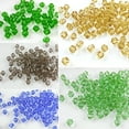 thumbnail image 3 of Anvazise 200Pcs 4mm Spacer Loose Beads Faceted DIY Bicone Shape Jewelry Findings for Home Brown size 2, 3 of 13