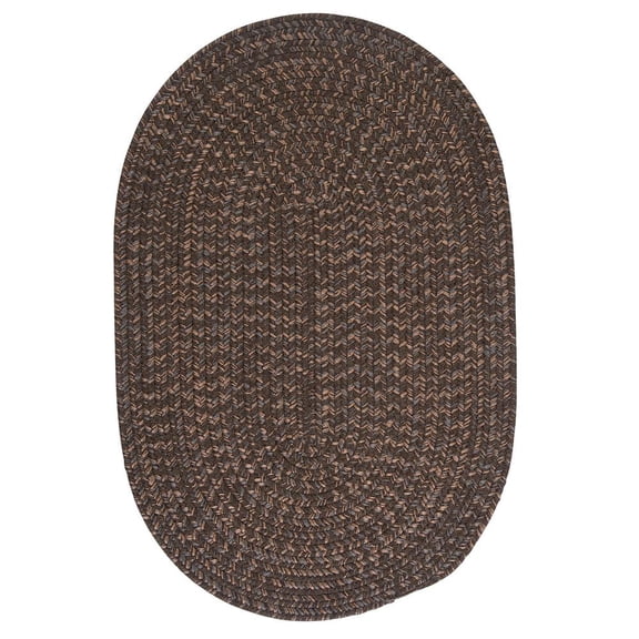HY99R024X048 Hayward - Bark 2'x4' Rug, 75% Polypropylene/25% Wool - Oval.