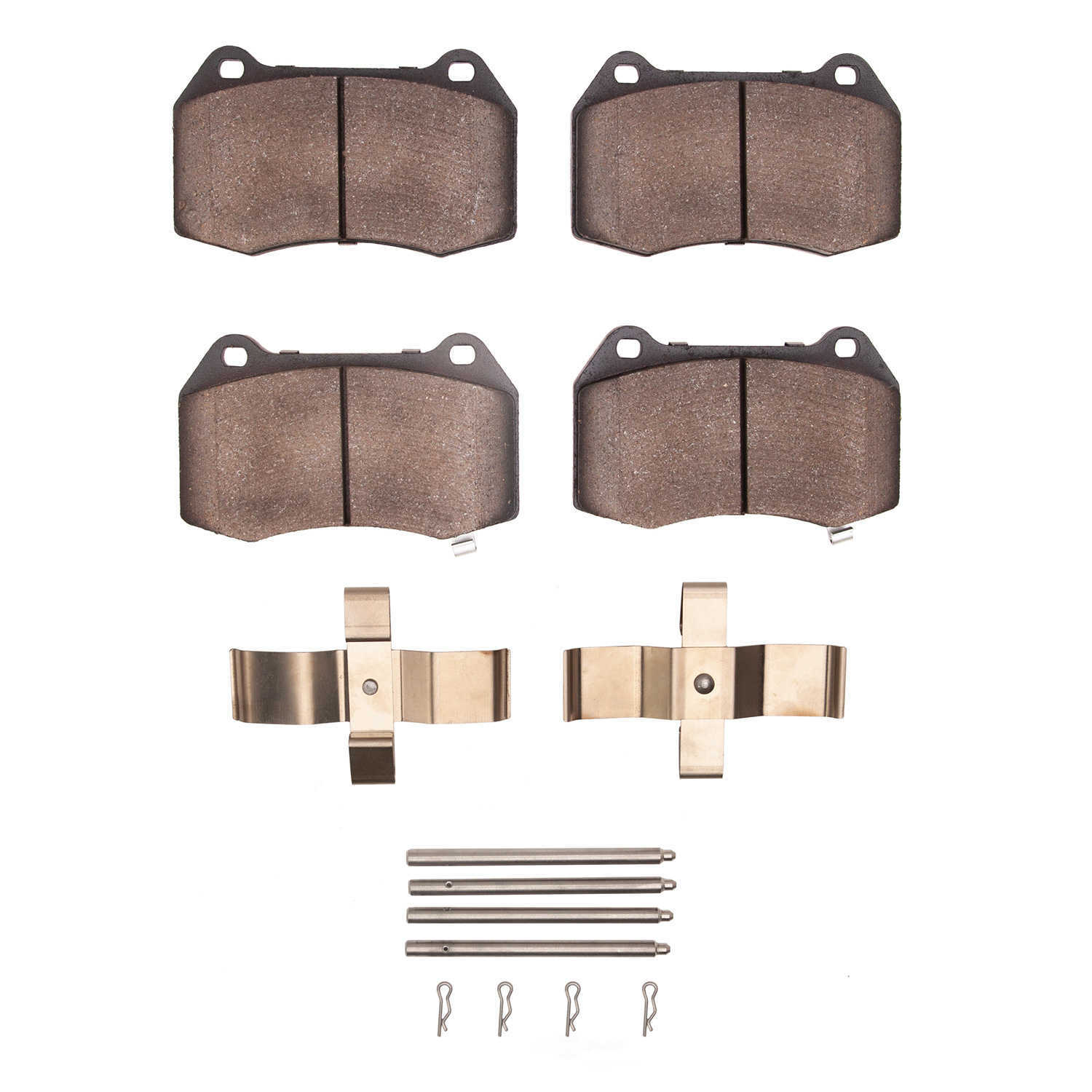 Dynamic Friction Company 1551-0960-01 DFC 5000 Advanced Brake Pads - Low Metallic and Hardware Kit