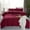 Burgundy, variant on JML Twin Size Duvet Cover Set 2 Piece, Washed Microfiber Comforter Cover,Burgundy