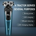 thumbnail image 3 of DPTALR Lingke 8806 Three Blade Three In One Men's Electric Beard Knife Washable USB Charging, 3 of 3