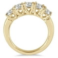 thumbnail image 2 of SZUL Women's 2 Carat TW Five Stone Diamond Wedding Band in 14K Yellow Gold  (J-K-L Color, I2-I3 Clarity), 2 of 3
