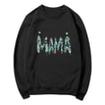 thumbnail image 5 of Xuyuer Women Long Sleeve Mama Sweatshirts Oversized Crewneck Pullover Hoodless Casual Knit Graphic Mom Tops, 5 of 5