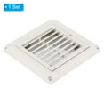 thumbnail image 3 of Uxcell Dryer Vent Cover Exterior Wall Exhaust Vent Air Grille Louvered Screen Mesh ABS Plastic for HVAC Kitchen Bathroom 4", 3 of 6