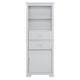 thumbnail image 5 of LoLado 60"H Freestanding Kitchen Pantry Bathroom Storage Cabinet Display Cabinet Cupboard with 2 Drawers and Open Shelves for Dining Room Bathroom Living Room, 5 of 12
