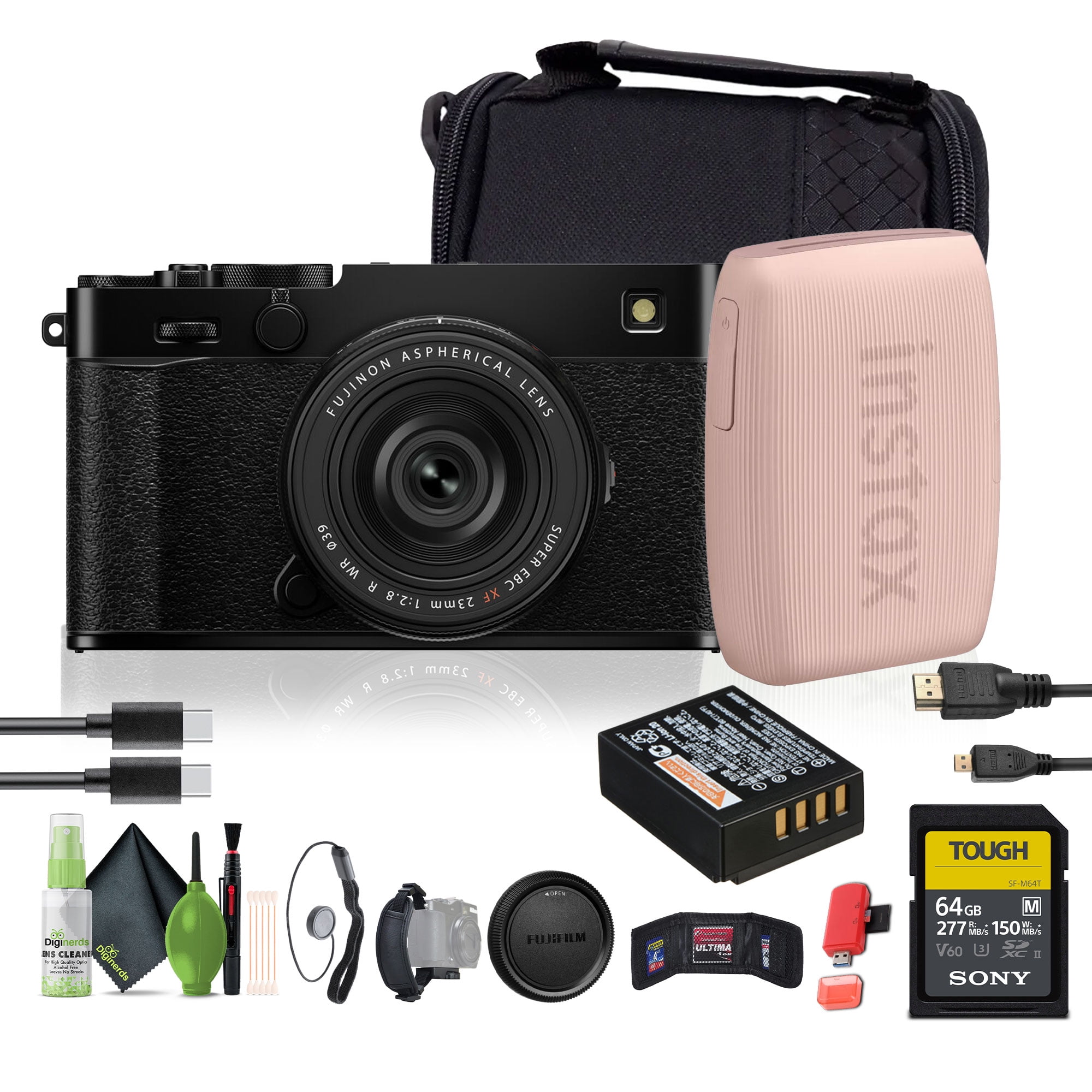 Fujifilm X100 【純正付属品多数あり】 FUJIFILM X100VI Digital Camera (Silver) - 7PC Accessory Bundle