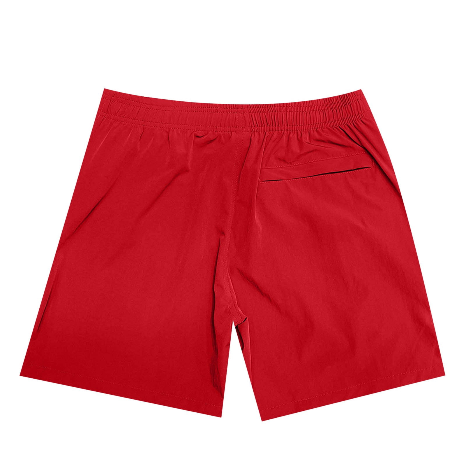 NOLDARES Men's Swim Trunks with Compression Liner Quick Dry Board Shorts Swimsuit Swimwear for Men with Pockets(Red,XL)