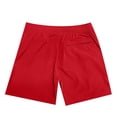 thumbnail image 2 of Rumantou Men's Swim Trunks Mens Swim Trunks Board Shorts with Mesh Pockets Bathing Suit for S,Red, 2 of 3