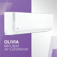 thumbnail image 5 of Cooper and Hunter 9000 BTU 450 Sq Ft Ductless Mini Split Air Conditioner With Heat Pump, White, 5 of 10