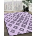 thumbnail image 3 of Ahgly Company Machine Washable Indoor Rectangle Transitional Purple Flower Purple Area Rugs, 2' x 4', 3 of 7