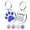 Blue, variant on Personalized Dog Tags and Cat Tags, Glitter Paw Print Pet ID Tags, Laser Engraved with Your Text, Multiple Colors & Sizes