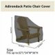 thumbnail image 5 of Funda para sillón de jardín de exterior con asiento profundo, funda impermeable 210D, 80 x 85 x 91 cm (negra), 5 of 5