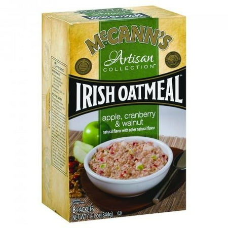 McCann's Artisan Collection Irish Oatmeal, Apple Cranberry Walnut, 1.5 Oz, 8 Ct