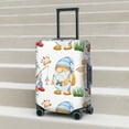thumbnail image 6 of Fuzoiu Gnome Camping Fishing Print Suitcase Cover,Washable Luggage Covers for Suitcase,Elastic Luggage Protector Cover,Scratch Resistant Travel Suitcase Covers-Small, 6 of 7