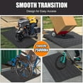 thumbnail image 4 of BeesClover Rubber Curb Ramps - 2500lbs Load Capacity Driveway Ramps with Cable Protection Channels, Anti-Slip Surface for Car Van Wheelchair, 4 of 5