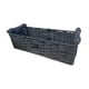 thumbnail image 3 of Cesta de almacenamiento, cesta decorativa para estante, cesta tejida a mano, contenedor, armario, organizador, contenedor Negro, 3 of 9