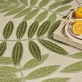 thumbnail image 6 of Nourison Aloha Floral Indoor/Outdoor Ivory Green 5'3" x 7'5" Area Rug (5x7), 6 of 10