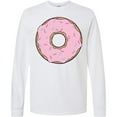 thumbnail image 3 of Inktastic Pink Donut with Sprinkles Long Sleeve T-Shirt, 3 of 5