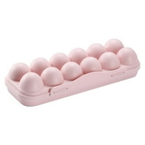 XKHBDL Egg Tray Holder, Egg Container For Refrigerator, Egg Storage Box with Lid, Stackable Plastic Egg Holder Tray for Kitchen Restaurant