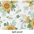 thumbnail image 6 of Sunflower Tablecloth Yellow Floral Rectangle Tablecloth, Indoor/Outdoor Waterproof Fabric Wrinkle Free Durable Rectangle Tablecloth for Rectangle Tables 60 X 84, 60 X 102, 60 X 120 Inch, 6 of 6