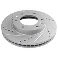 thumbnail image 5 of Brake Rotor Drilled Slotted Front Coated Pair For Hyundai Entourage Kia Sedona, 5 of 9
