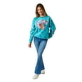 thumbnail image 2 of Scooby Doo Snacks Women's Blue Cloud Wash Crew Neck Long Sleeve Fleece Sweatshirt -XL, 2 of 7