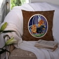 thumbnail image 3 of Carolines Treasures 7025PW1414 Dachshund Two Red and a Black and Tan Fabric Decorative Pillow  14Hx14W multicolor, 3 of 4