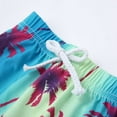 thumbnail image 4 of Boy Outfits Kids Boys Tree Letter Print Vest and Tropical Leaf Prints Shorts Beachwear 2 Piece Set for Summer Baby Outfits Blue 12 Months-18 Months, 4 of 7