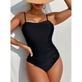 thumbnail image 2 of Top-kevin Women Swimsuit One Piece Bathing Suit Square Neck Cutout Back Tummy Control with Adjustable Spaghetti Straps, 2 of 8