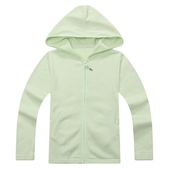 Richie House Girls' Hooded Cardigan with Insert Pockets RH1187