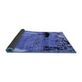 thumbnail image 2 of Ahgly Company Indoor Square Abstract Blue Modern Area Rugs, 3' Square, 2 of 4