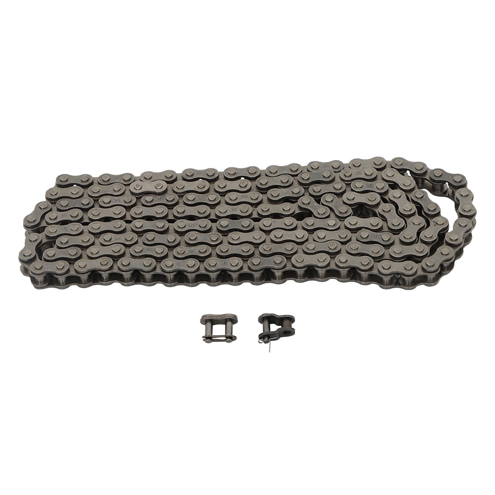35 Roller Chain 5ft with Free Connecting Link - Heavy Duty for Go Kart, Mini Bike