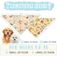 thumbnail image 3 of Fall Dog Bandana 2 Pack Thanksgiving Dog Bandana Leaf Pet Scarf Reversible Fall Triangle Bibs Soft Cotton Boy Girl Dog Bandanas for Small, Medium, Large Dogs (Large), 3 of 6