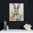 thumbnail image 5 of Acheng Easter Canvas Wall Art, Bunny Cute Rabbit Flower Spring Vintage Watercolor Square Framed Paintings Print on Canvas Artwork for Bedroom Living Room Home Office Decoration picture 1, 5 of 5