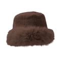 thumbnail image 3 of Sombrero de pescador de invierno, elegante, moderno y grueso, ideal para fiestas y patinaje. Marrón, 3 of 7