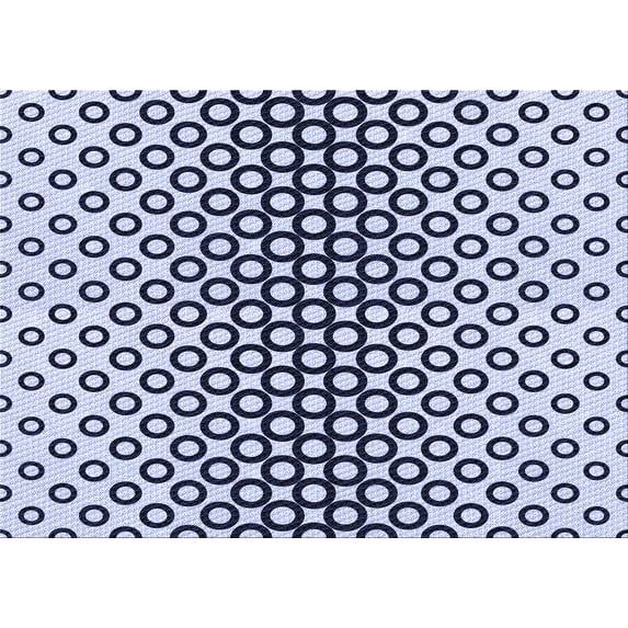 Ahgly Company Machine Washable Indoor Rectangle Transitional Heavenly Blue Area Rugs, 8' x 12'