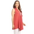 thumbnail image 2 of Women's Sleeveless Open Front Cardigan Lightweight Solid Drape Vest, 2 of 4