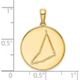 thumbnail image 4 of Ss/Gold Plated Sterling Silver Gold-Plated & Cz Capricorn Zodiac Pendant Made In India qc9739gp, 4 of 5