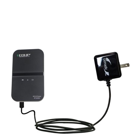 Gomadic Intelligent Compact AC Home Wall Charger suitable for the EDUP EP-9506N - High output power with a convenient, foldable plug design - Uses Tip