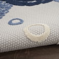 thumbnail image 6 of Nourison Aloha Turtle Coastal Flatweave High-Low Indoor Outdoor Area Rug Navy Blue 5'3" x 7'5", 6 of 10