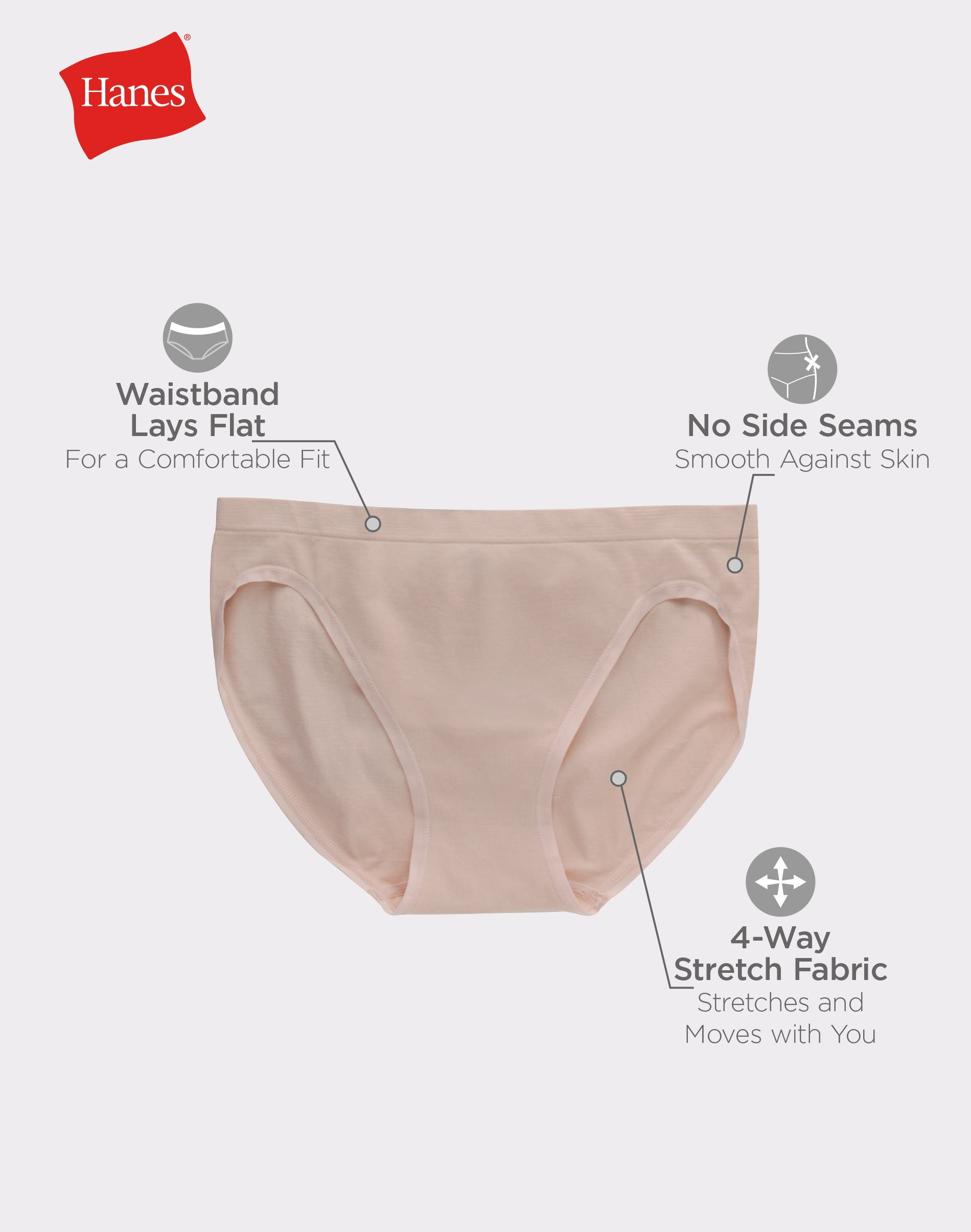 Bikinis  Womens Hanes Hanes Women'S Microfiber Stretch Bikini Underwear, Comfortflex  Fit, 6-Pack » Every Six Weeks