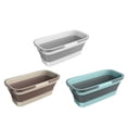 thumbnail image 2 of Rectangular Portable Foldable Bucket Practical with Double Carry Handle Outdoor Camping Cleaning Fishing Kitchen Bucket Household Water Bucket Household Storage and Drainage Supplies, 2 of 14
