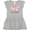 thumbnail image 3 of Inktastic Let's Relaxolotl with Sleeping Axolotls Girls Toddler Dress, 3 of 5