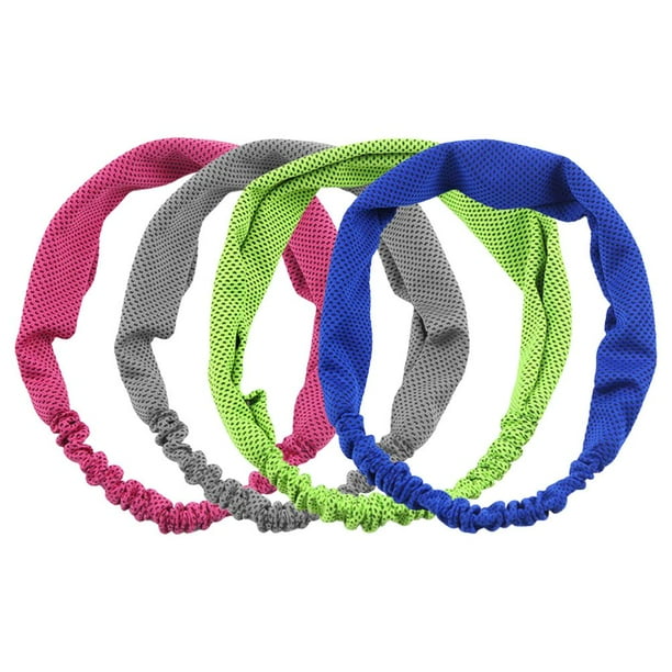 4 Packs Cooling Ice Silk Cold Sports Headband With Evaporative