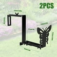 thumbnail image 3 of Planter Box Bracket Set Adjustable Flower Box Brackets for Patio Garden Fence Pergola Balcony   Fences  and Balcony - Black, 3 of 9
